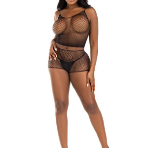 Net Tank Top with Boy Shorts