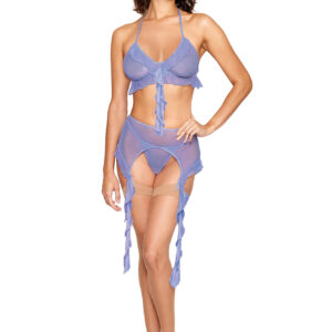 Bralette with Garter Belt and G String