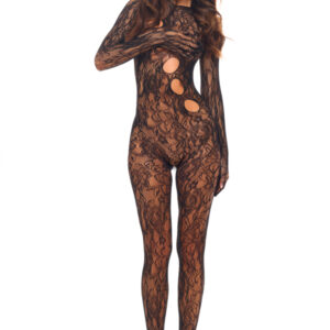 Split Up Lace Bodystocking