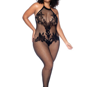 Floral Fishnet Bodystocking