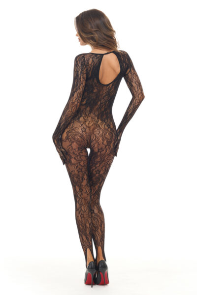 Split Up Lace Bodystocking