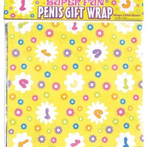 Super Fun Penis Gift Wrap - 2 Sheets