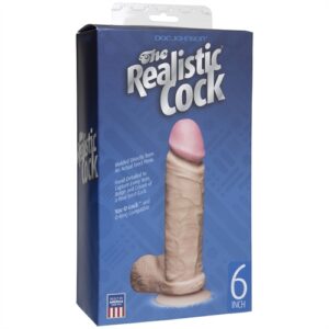 The Realistic Cocks 6 Inch - White